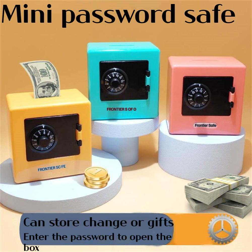 🟦Mini safe 🟦Coin box for adults and children. Adult piggy bank ...