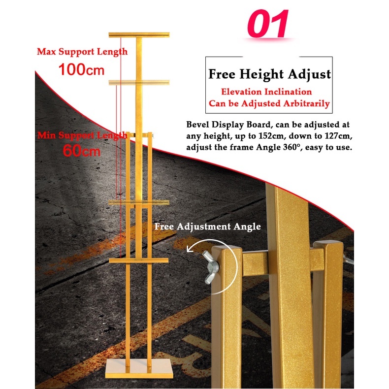 Double sided Board Banner KT Pedestal Stand Poster Sintra Display Stand ...