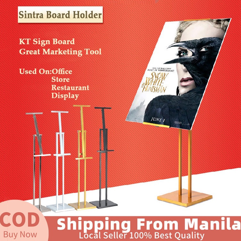 Double sided Board Banner KT Pedestal Stand Poster Sintra Display Stand ...