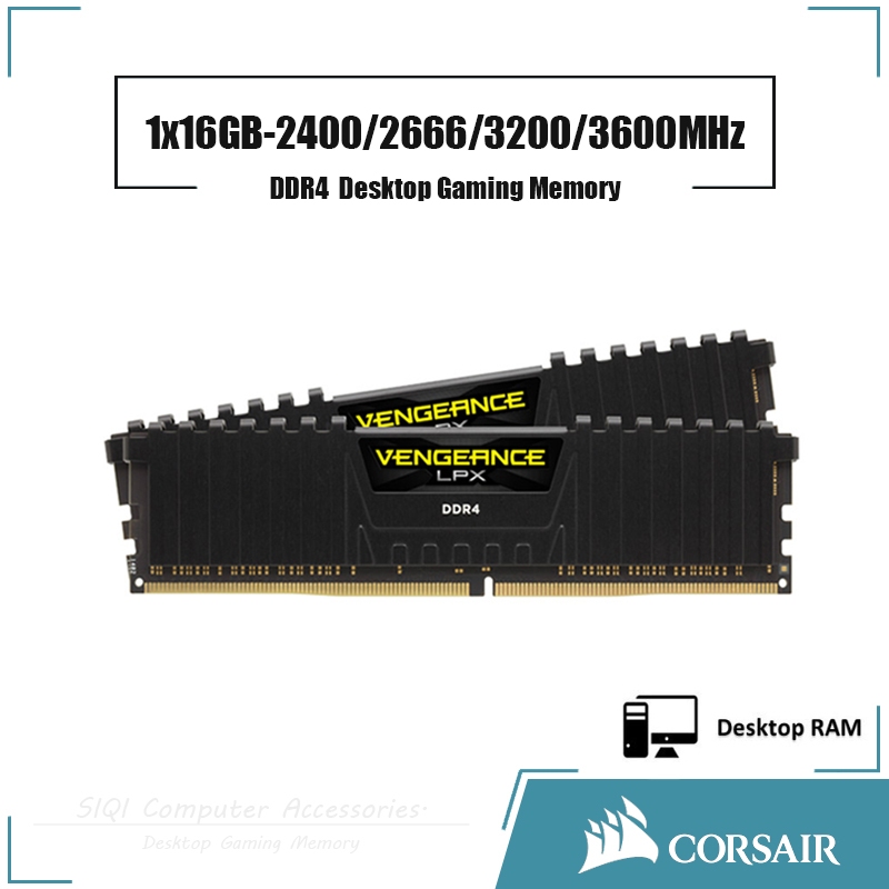 Corsair Vengeance LPX 16GB DDR4 2400/2666/3200/3600MHz Desktop RAM