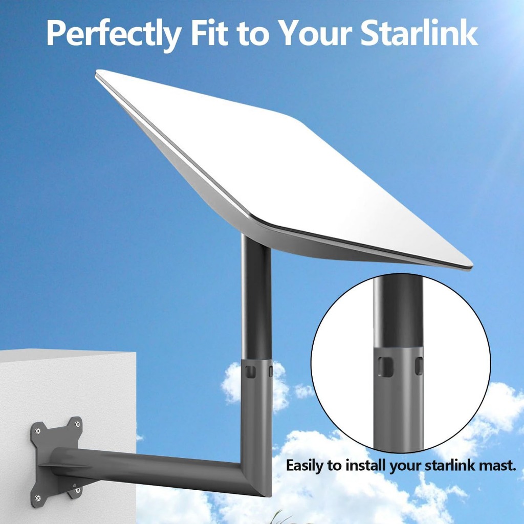 [CAK] Satellite Mount Kit Professional Weatherproof Sturdy Safe Satellite Roof Mount