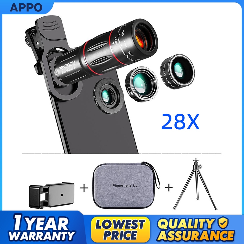 Newest) Phone Camera Lens, 9 In 1 Lens Kit, Zoom Lens, 0.36X Wide Angle Lens + 0