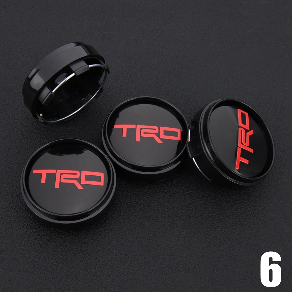 4PCS JDM Clip 62mm Wheel Cap Sport Rim Cap GR TRD Center Caps Wheel ...