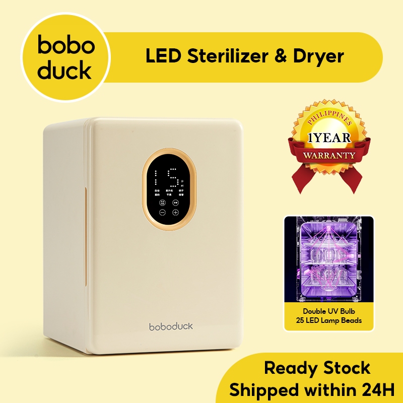 Boboduck UVC Sterilizer & Dryer Kills 99.9 Of Harmful Germs Viruses
