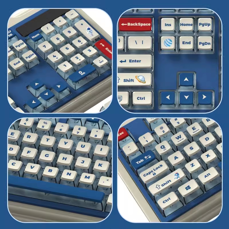 【Keycap Only】Blue Planet Keycap 116 Keys Four Side Transparent ASA ...