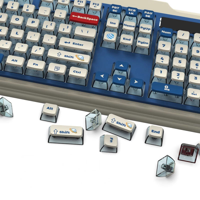 【Keycap Only】Blue Planet Keycap 116 Keys Four Side Transparent ASA ...