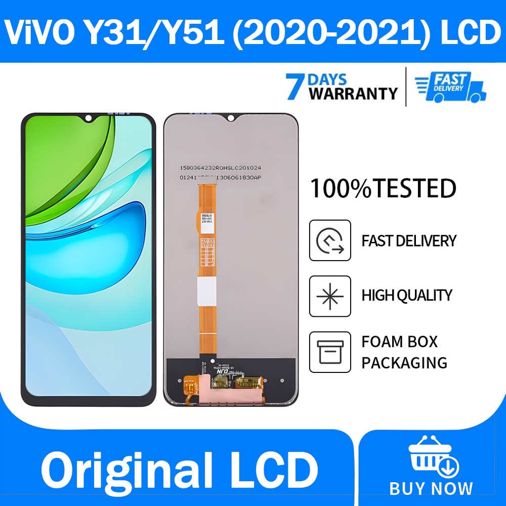 Vivo LCD Y31 2020 Y312021 Y51 2020 Y51 2021 LCD Touch Screen Display ...