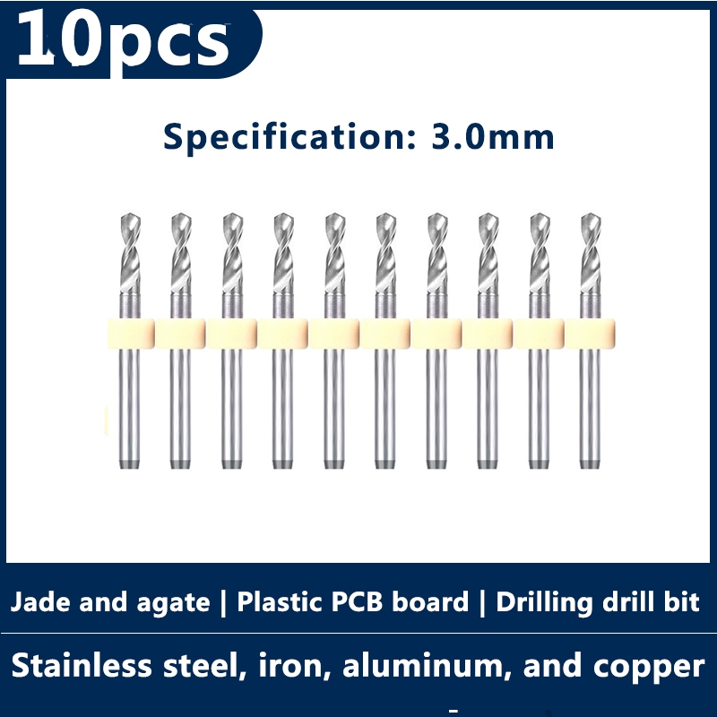 pcb drill bit 3.0mm Small drilling bit alloy straight shank drill bit ...