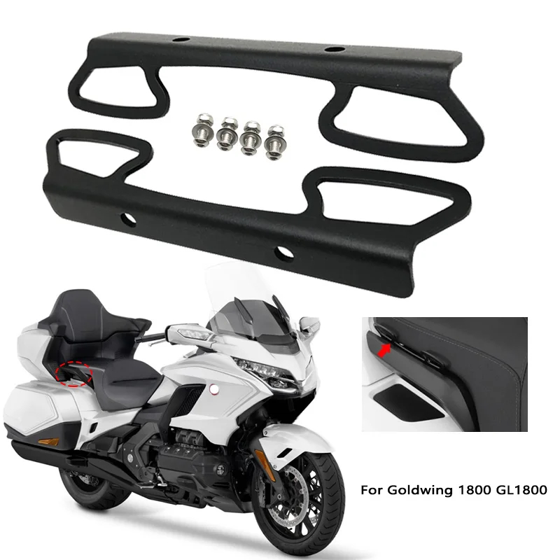 Midimttop Rear Luggage Rack Carrier Case &Rear Seat Handle Grab Bar Fit For Vespa GTS300 GTS250 GTV300 2008-2022 GTS 300 250 Motorcycle Support Holder