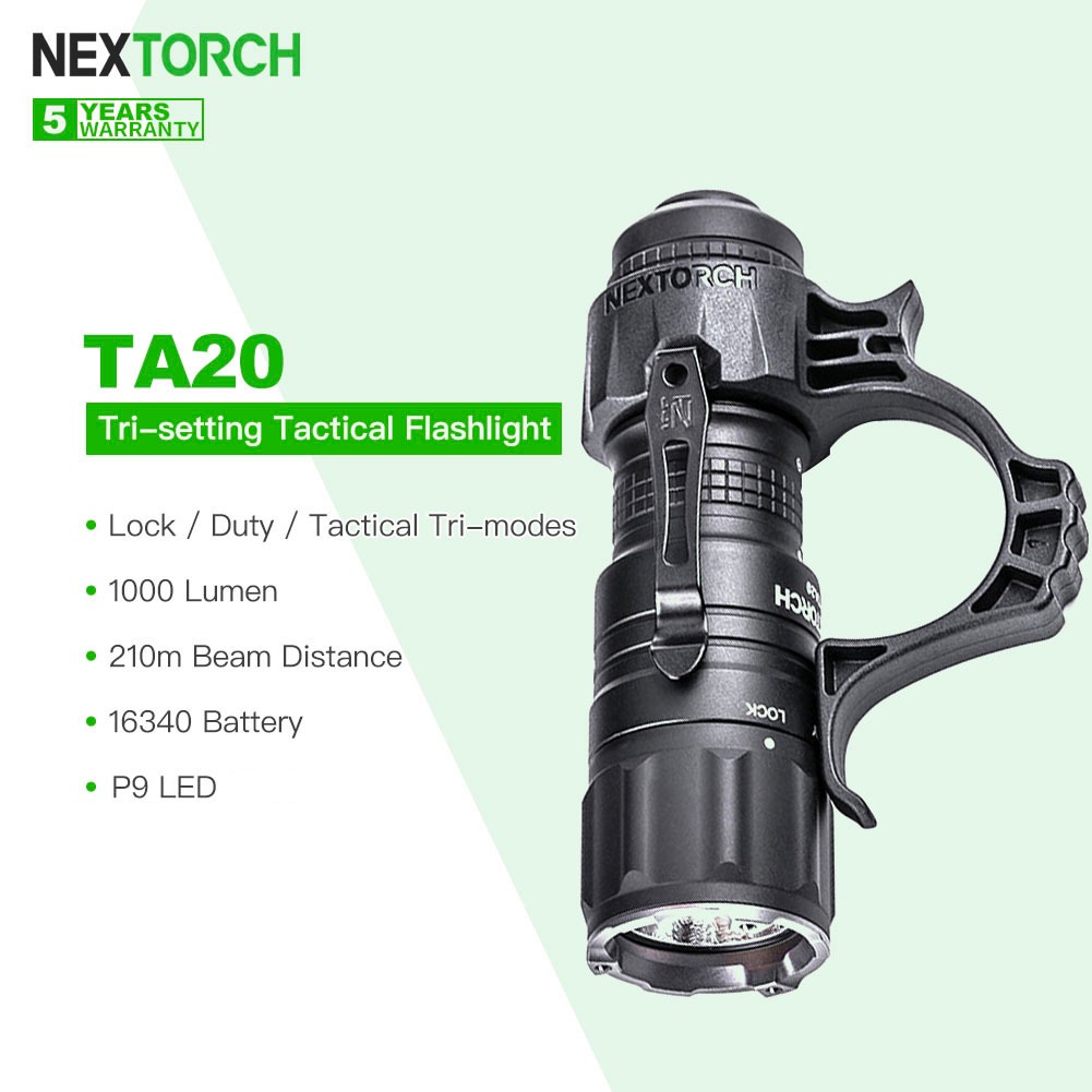 NEXTORCH TA20 SET (1000lm) Lampe de poche tactique - Grossenbacher Beat