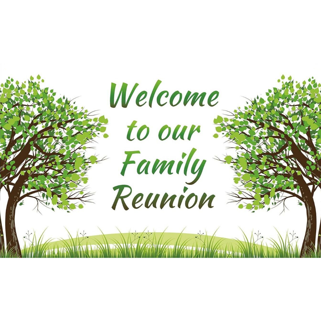 Family Reunion Party Photography Backdrop Family Tree Reunion Banner ...