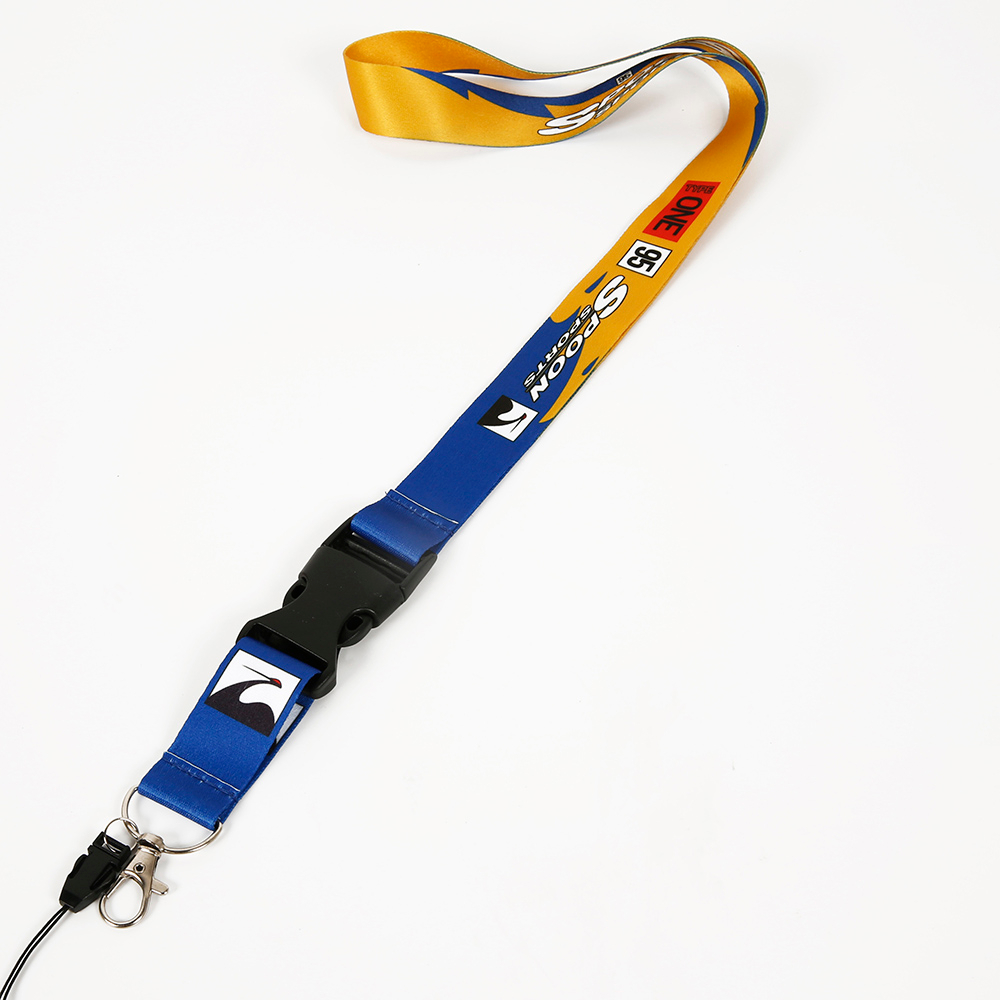 JDM Speed Racing Sports Spoon Lanyard Key Mobile ID Card Hanging Strap ...