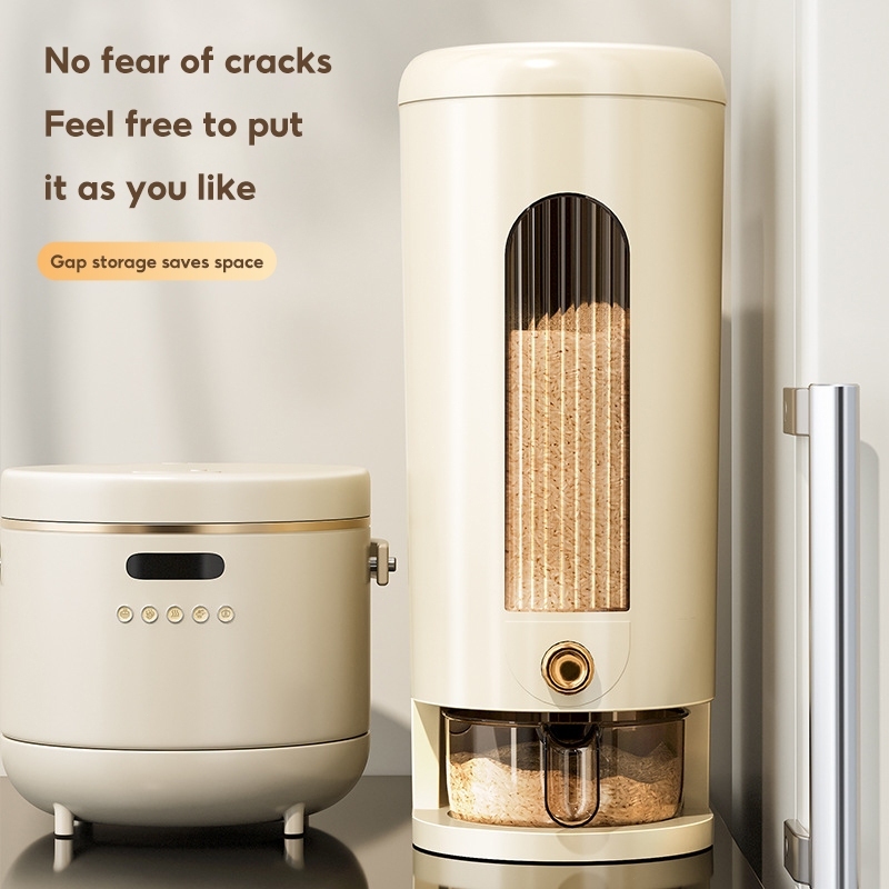5/10KG Automatic Rice Dispenser Storage Kitchen Rice Storage Container ...