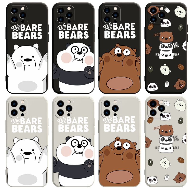 casing for iPhone 16 15 pro max plus We Bare Bears Case Soft Cover ...