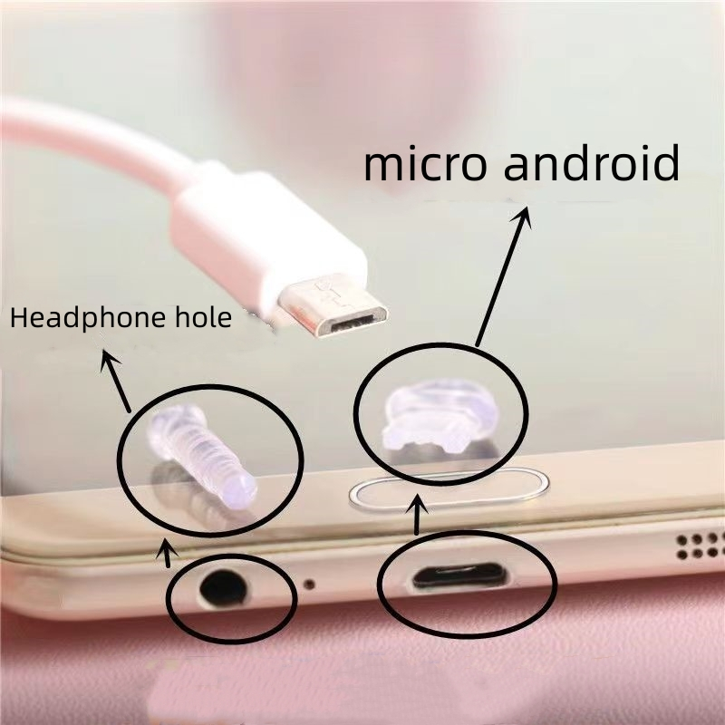 cute pink white cherry blossom rabbit anti dust plug for mobile phone ...