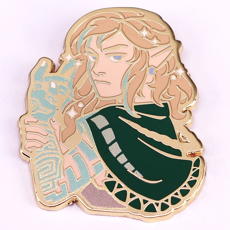 Zeldas Link Ultrahand Hard Enamel Pin Game Inspired Badge Gamer Fans ...