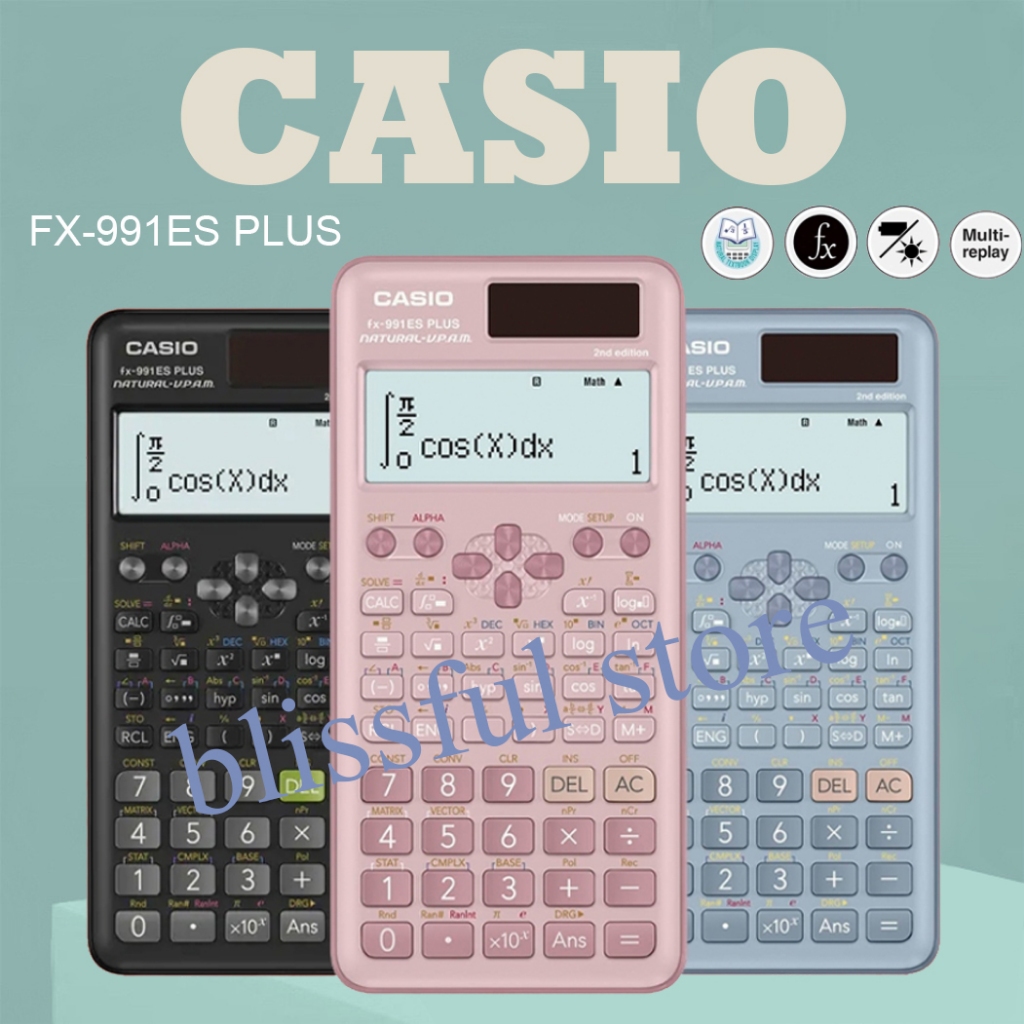Scientific Calculator Casio Original fx 991es plus 2nd edition Junior ...