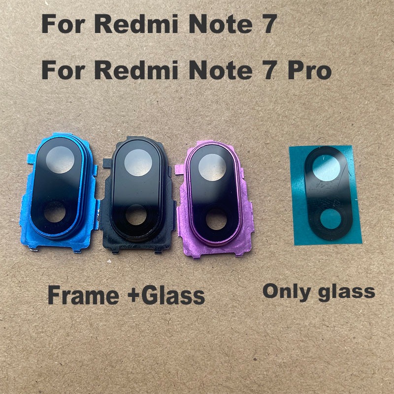 For Xiaomi Redmi Note 7 PRO Back Camera Glass Rear Lens Cover With ...