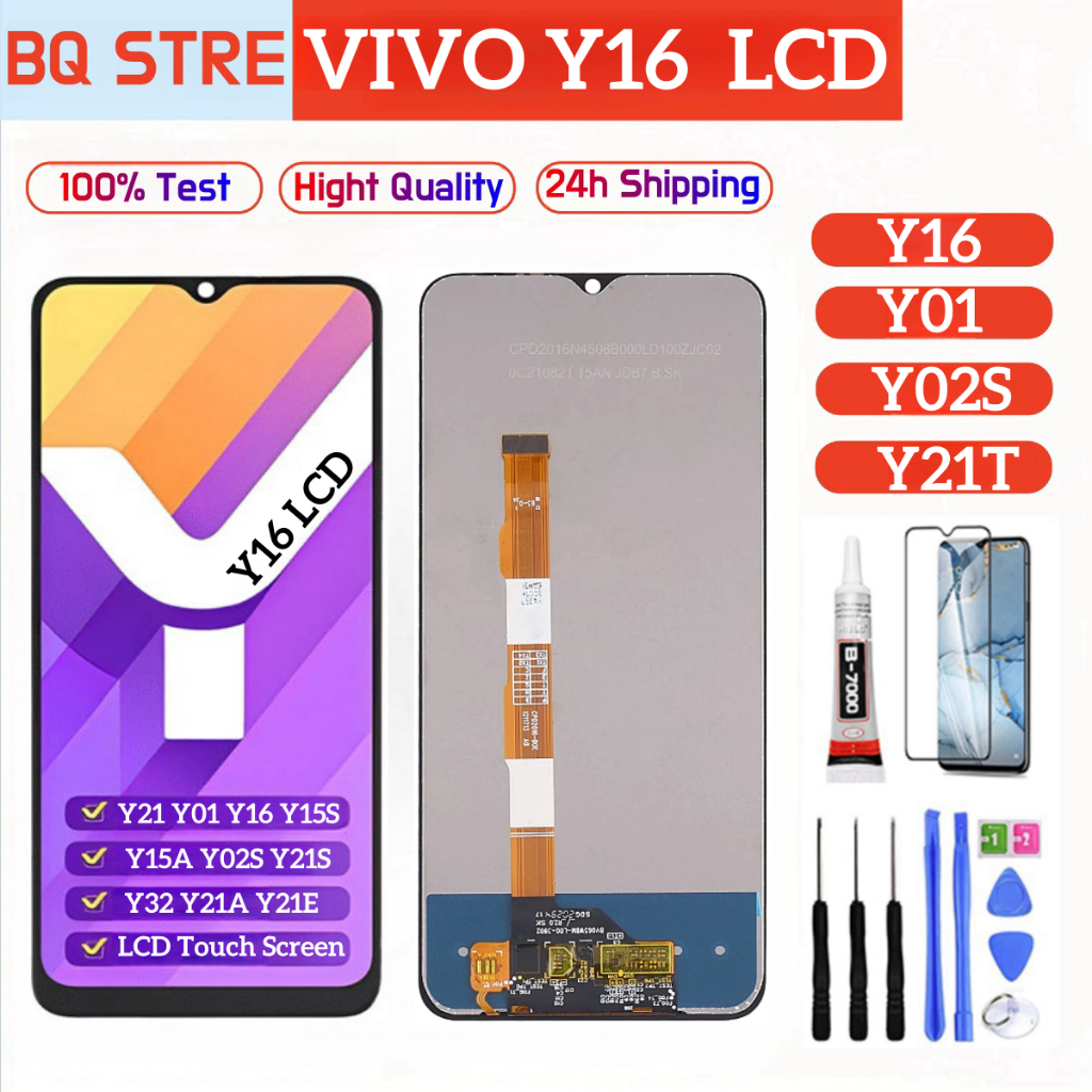 Original Vivo Y01 Y16 Y02S Y21S Y21 Y21T Y21A Y21E Y21G Y31S Y32 Y33S ...