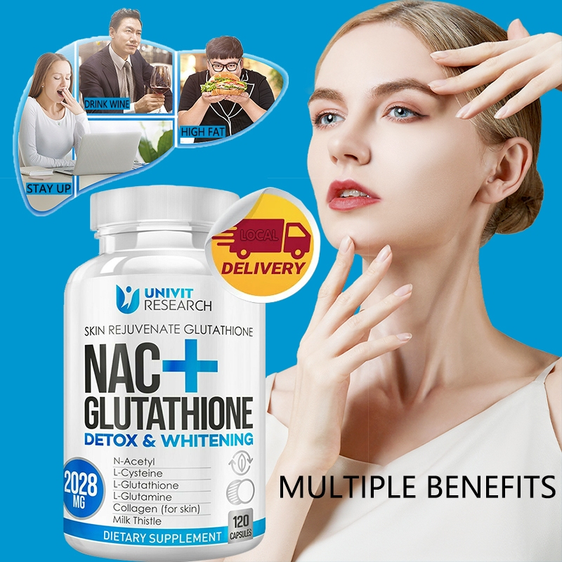 NAC Supplement LGlutathione 500 mg with Milk Thistle Extract Kidney
