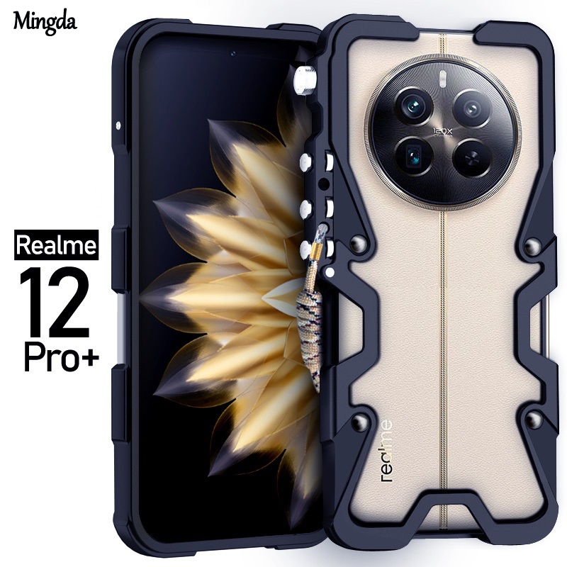 ZIMON Metal Frame Case for Realme 12 Pro+ 12+ 12 Pro Ultra