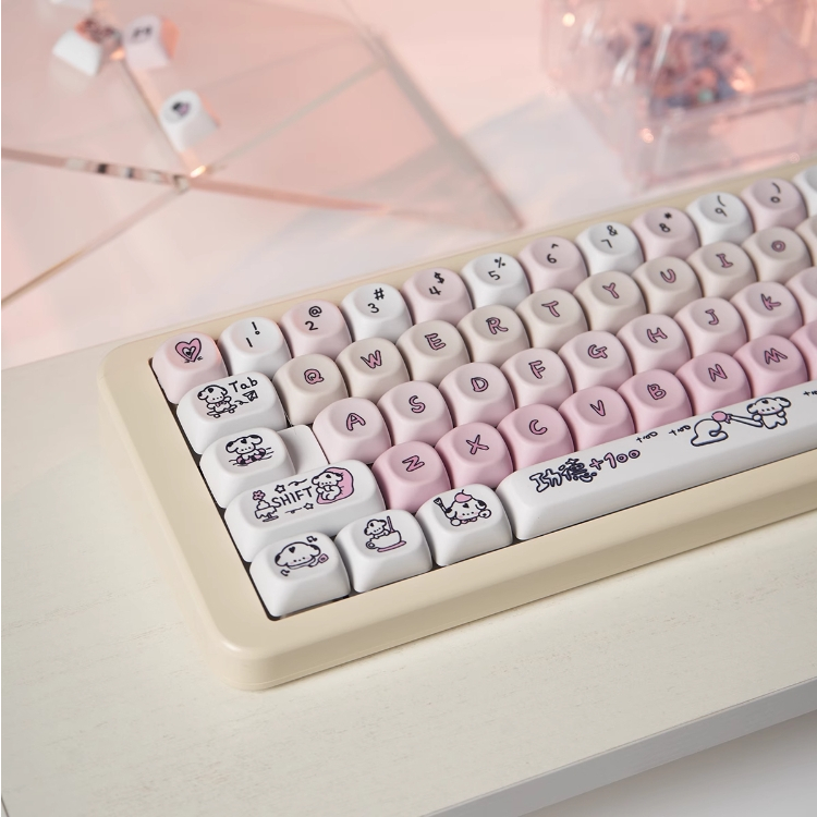 Meta 148Keys Cherry Profile PBT Keycaps Dye-sub Spotted Puppy Theme ...