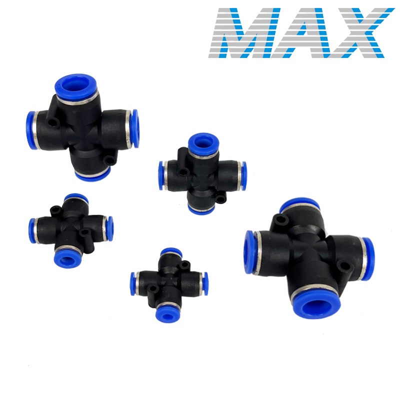 pneumatic-fittings-connector-cross-type-pza-pneumatic-quick-connect