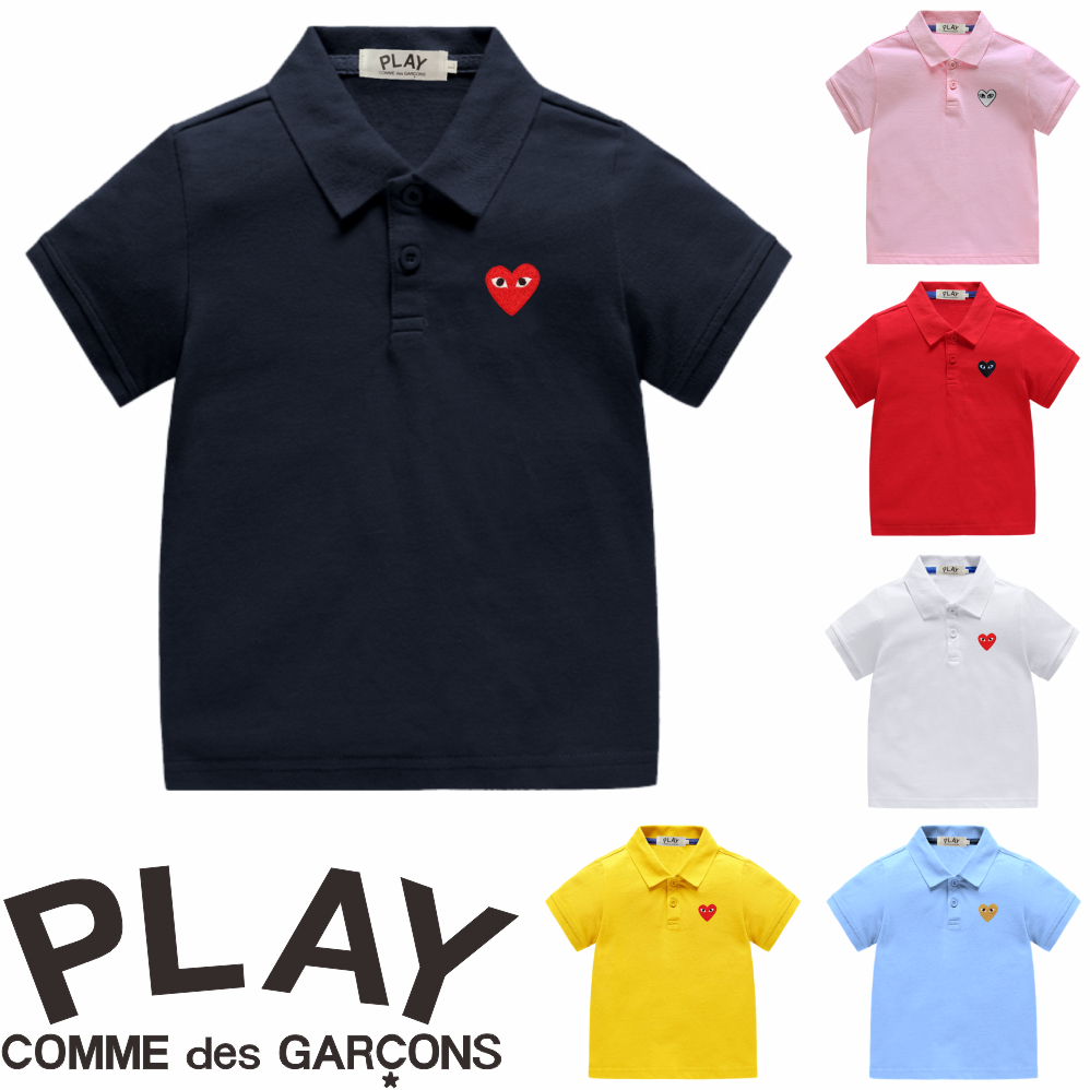 Classic PLAY Embroidered Heart Boys' 100% Cotton POLO T-Shirts for Kids ...