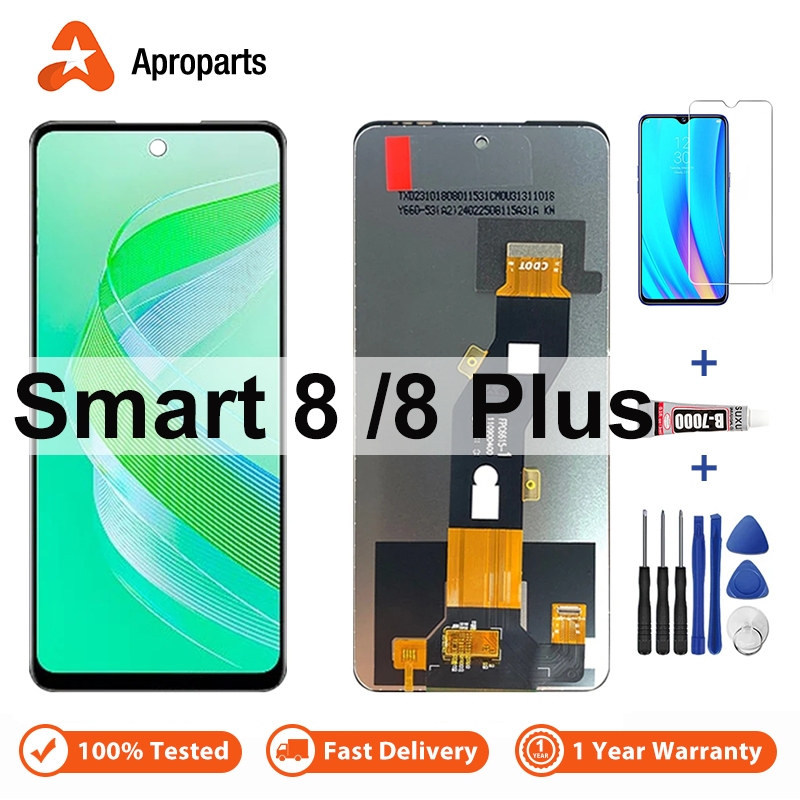 LCD For Infinix Smart 8 X6525 Smart8 HD Pro Plus X6526 X6525B Display ...