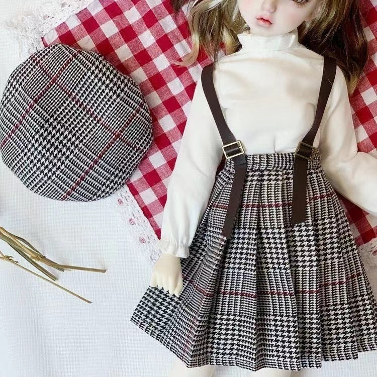 [Four Points Bjd College Uniform Suit] Bjd 1/4 Doll Clothes Shirt Plaid ...
