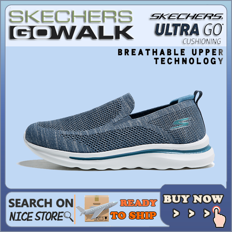 [PENGHANTARAN EKSPRES] SKECHERS_ GO-WALK SLIP ON Men's Sneakers Shoes ...