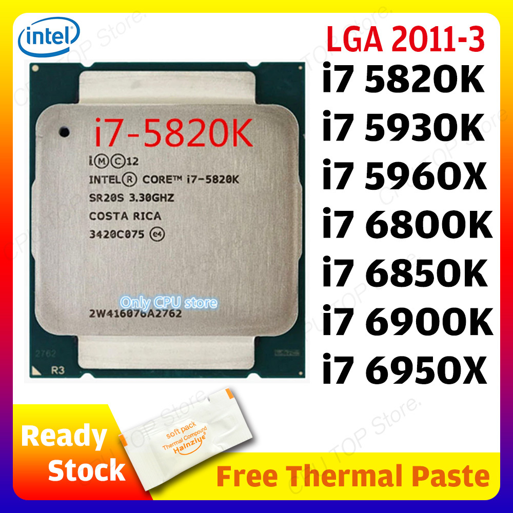 ⚡️Intel Core i7 5820K 5930K 5960X CPU LGA 2011-3 DDR4 X99 Motherboard ...