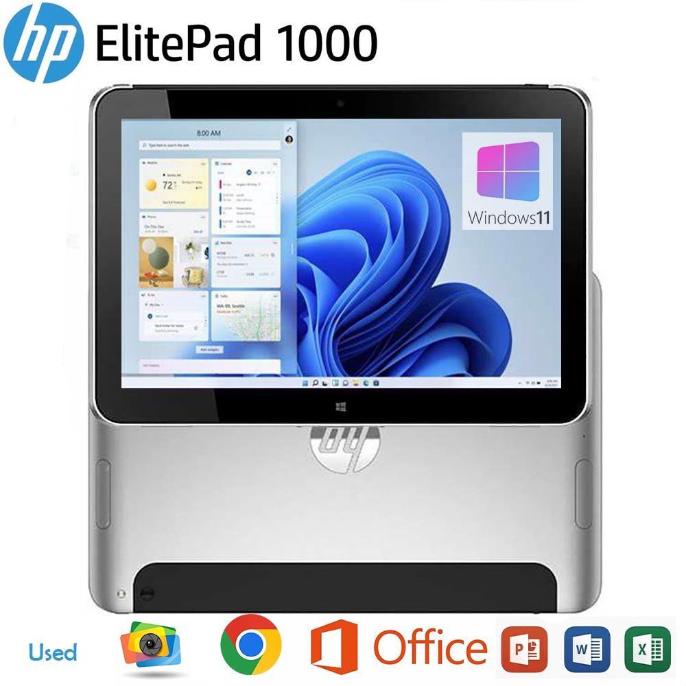 Used HP ElitePad 1000 G2 Windows 11 Intel Atom Z3795 1.6GHz Quad Core ...