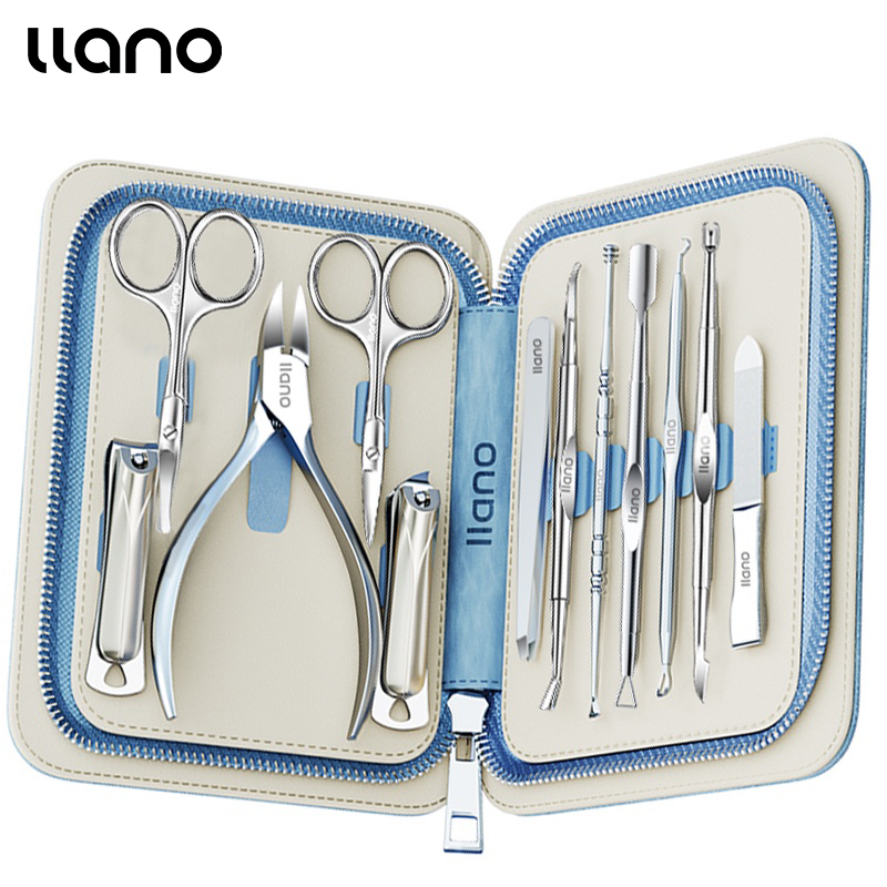 Llano 3  4  5  8  12 In 1 Manicure Set Pedicure Kit Nail Clipper 