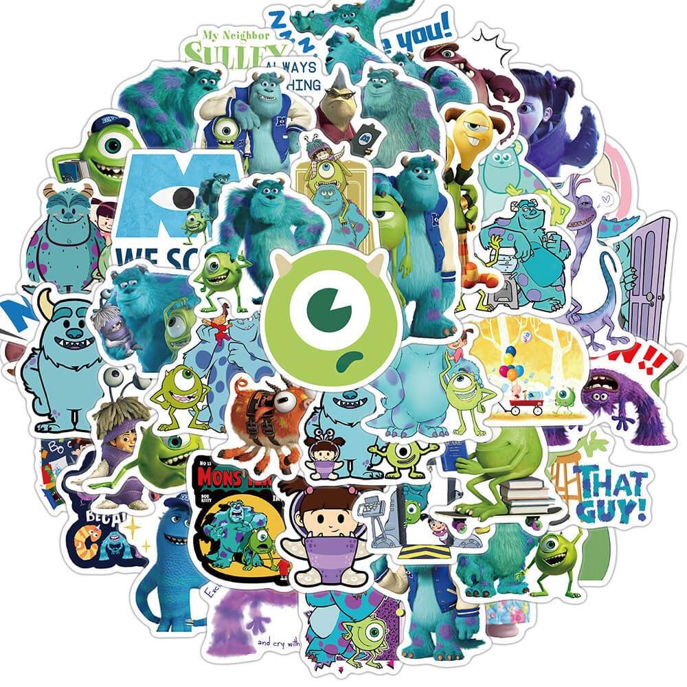 [Large Stickers]50PCS Cool Monster Inc Stickers Disney Cartoon Decals ...