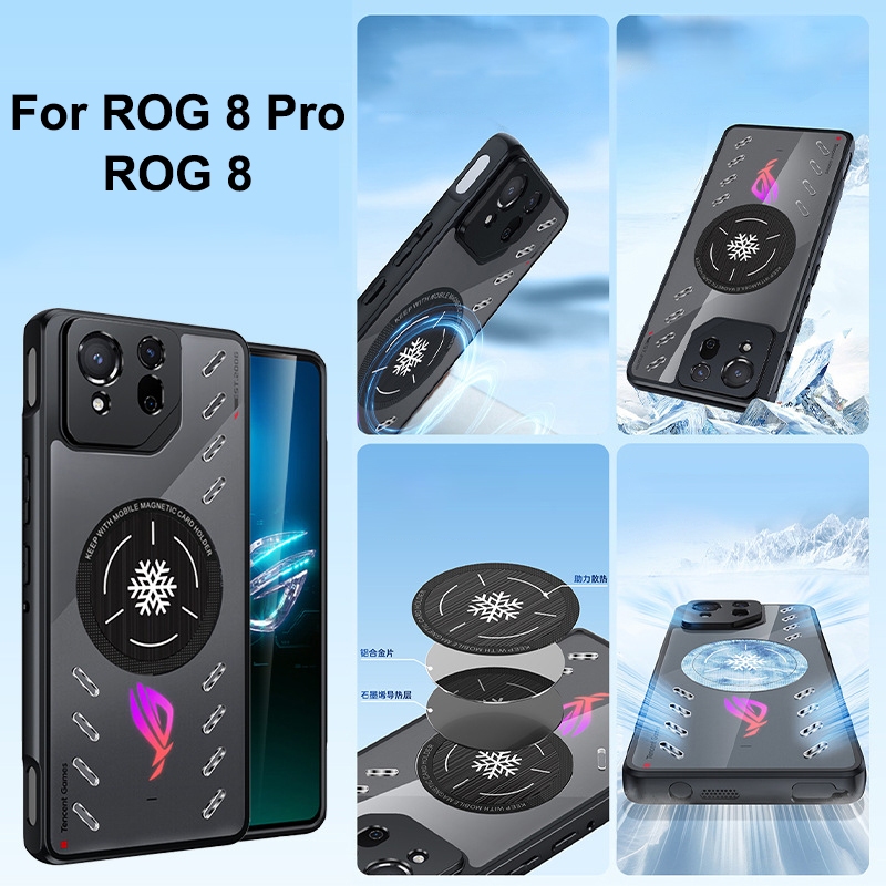 For Asus ROG 8 Pro Cooling Case For ROG 8 Graphene Aluminum Alloy Game ...