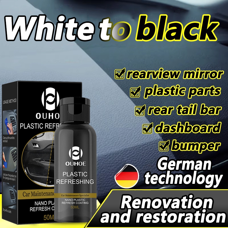 50ml Dashboard Steering Wheel Coating Agent Car Plastic Restorer Auto ...