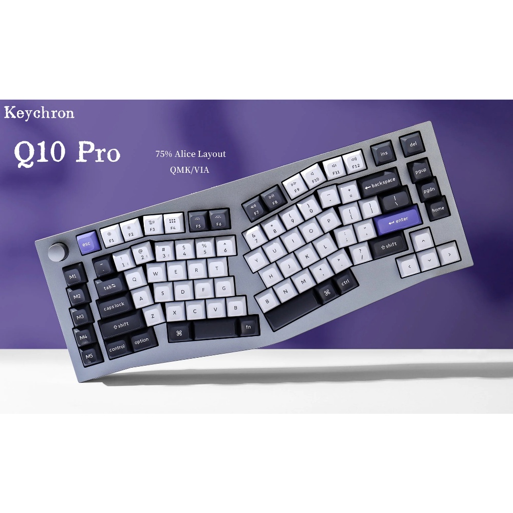 Keychron Q10 Pro (75% /Alice layout)full-metal Knob wireless custom ...