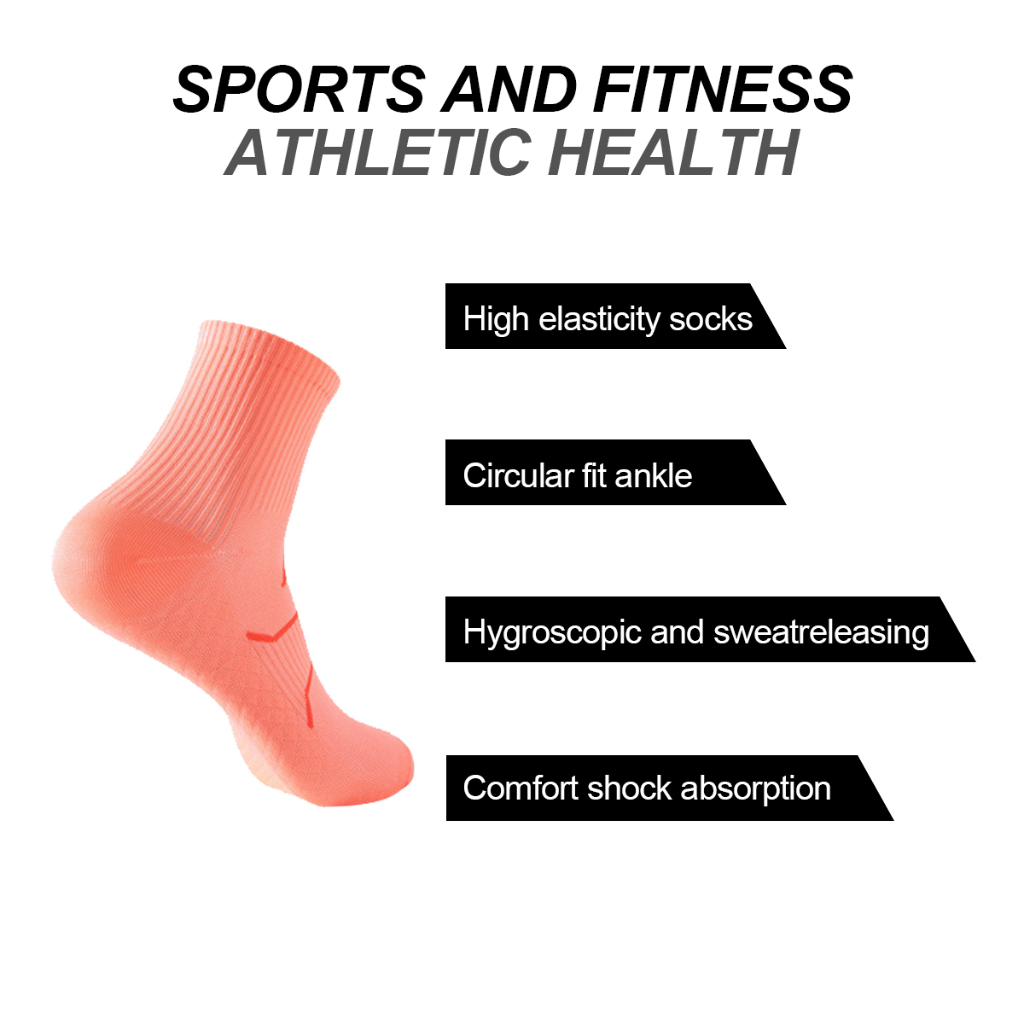 Professional Marathon Running Fitness Short Socks Women Men Sweat ...