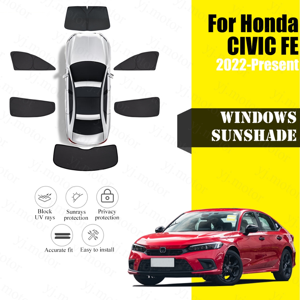 For 2022 2024 Honda Civic FE Car Windshields Front Rear Window