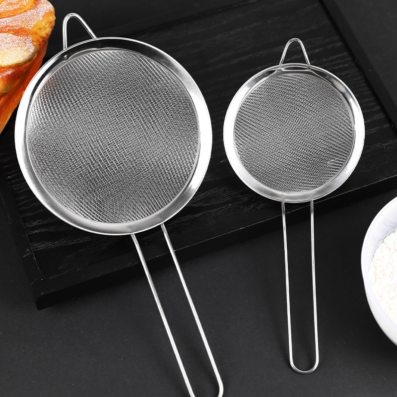 KitchenSteel Wire Fine Mesh Oil Strainer Flour Colander Sifter Sieve ...