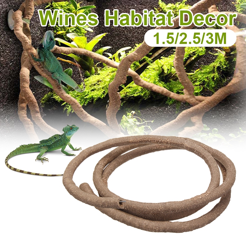 Reptilien Ranken 3,28ft - Flexible Kletteräste Für Terrarien Mit Saugnäpfen