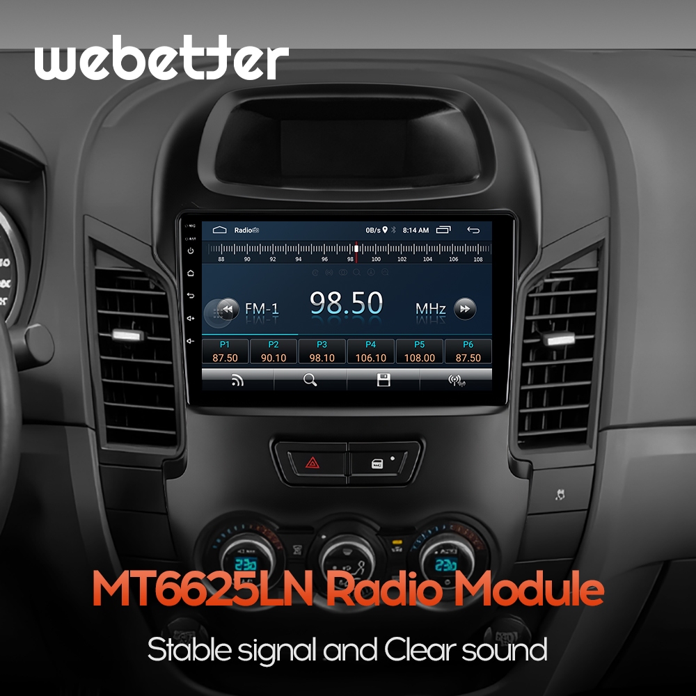 WeBetter TopNavi 9inch 4Core IPS Full Touch Android Car Raido Player ...