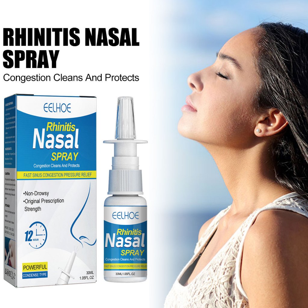 EELHOE Nasal Care Liquid Rhinitis Sinusitis Nose Itch Relief Spray ...