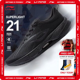 LI-NING SUPERLIGHT 21 Men Lightweight Cushioned Running Shoes ...