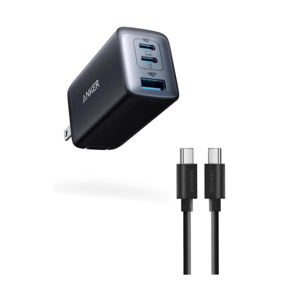 Anker USB C Charger, 735 authentic Charger (Nano II 65W), PPS 3-Port Fast