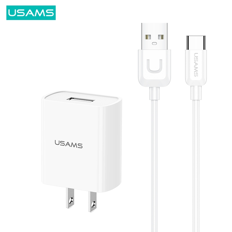 USAMS 2.1A Fast Charging Charger Usb Port Mini Travel Charger With USB ...