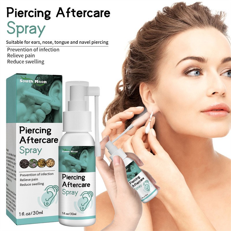Piercing Aftercare Spray Earring Hole Cleaning Pain Relieving Swelling ...