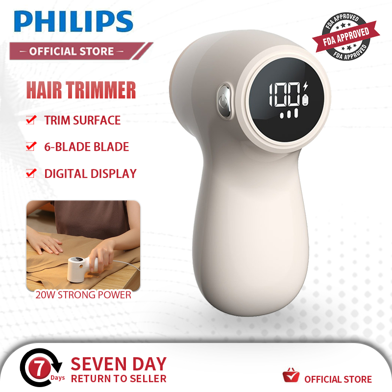 Philips Electric Lint Remover 6 Blades Portable Hairball Trimmer Led