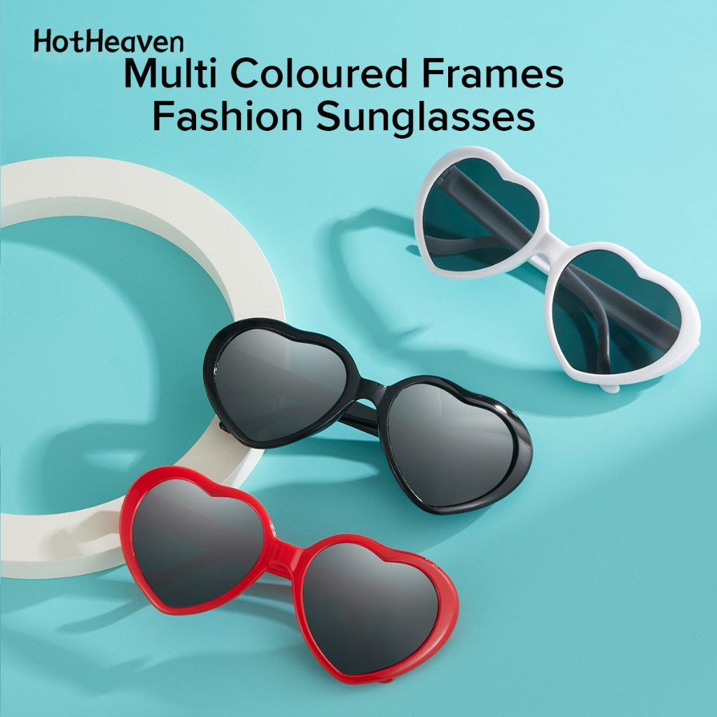 Heart rimmed sunglasses hotsell